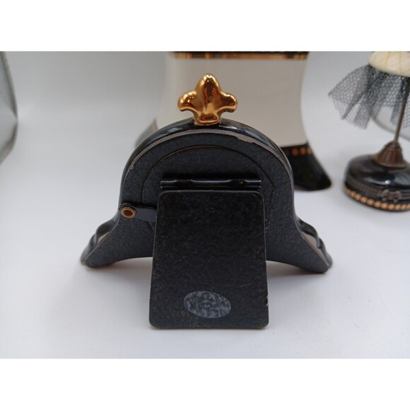 3 Piece Retired Mudpie Pitcher/Vase Trinket Box, Picture Frame Mud Pie Decor - Picture 4 of 15